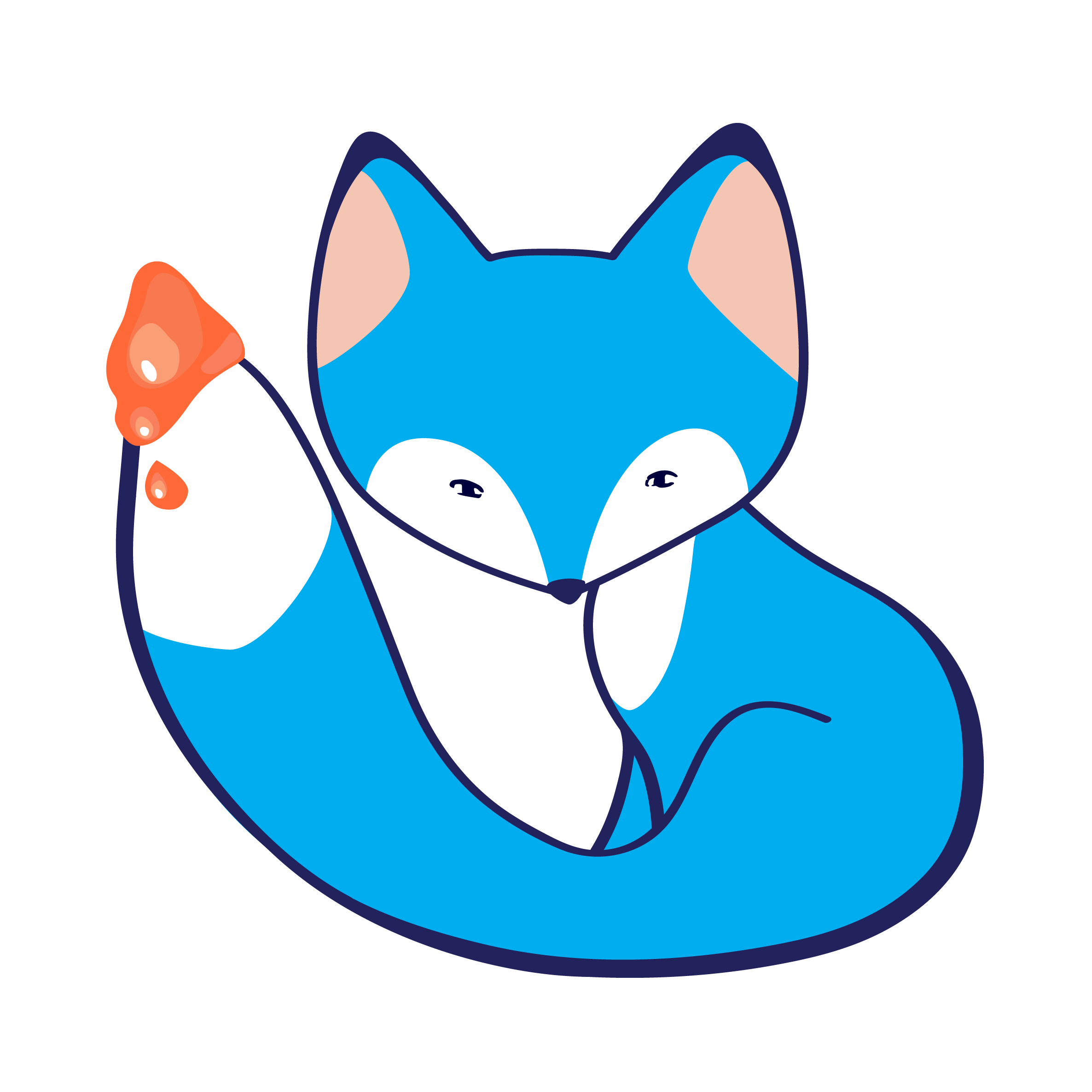The Blue Fox Mascot